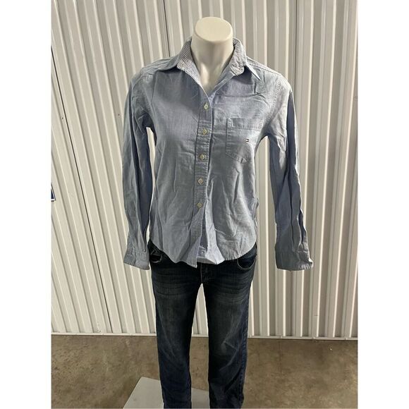 Tommy Hilfiger button down top size 4 - Picture 1 of 3